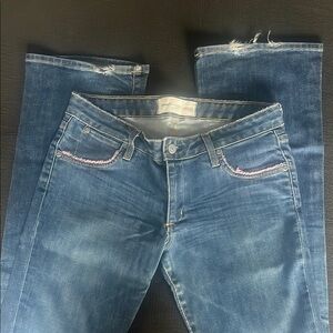 Paper Denim Cloth Flares Low waist